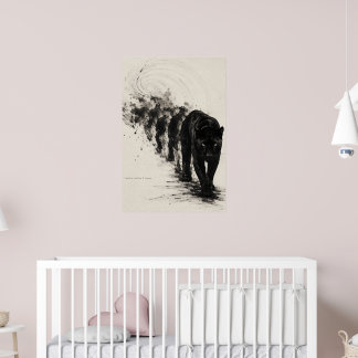 Poster Conception de chat noir Shadow Walker