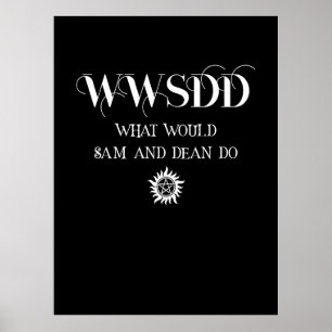 Poster Conception de citation WWSDD avec symbole de solei