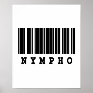 Poster conception de code barre nympho