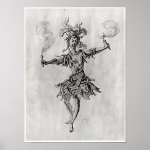 Poster Conception de costume pour le ballet 'Medusa