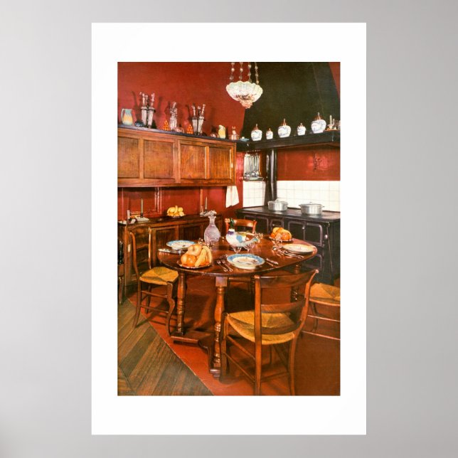 Poster Conception de cuisine vintage (Devant)
