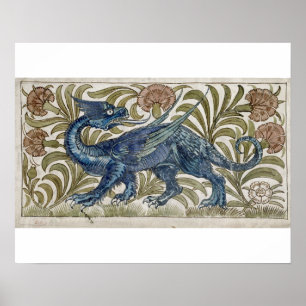 Poster Conception de "dragon" pour une tuile (la semaine