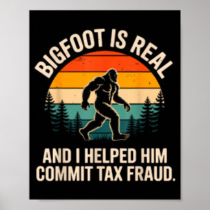 Poster Conception de fraude fiscale amusante pour hommes