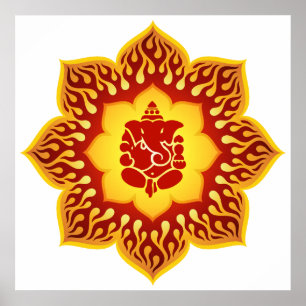 Poster Conception de Ganesha Lotus