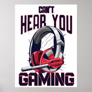 Poster Conception de jeux avec casque