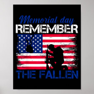 Poster Conception de jour de commémoration pour les homme