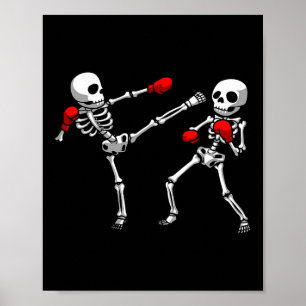 Poster Conception de kickboxing cool pour hommes femmes k