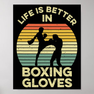 Poster Conception de kickboxing pour un combattant de Mua