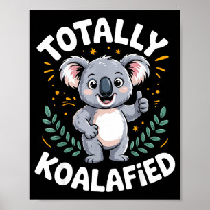 Poster Conception de koala drôle pour hommes femmes garço