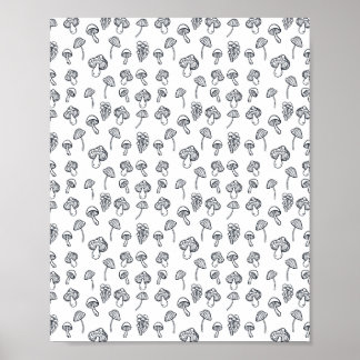 Poster Conception de la page de couleur pour adultes