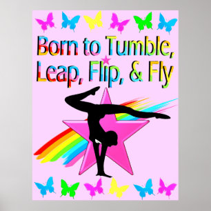 POSTER CONCEPTION DE LA PETITE FILLE GYMNASTICS