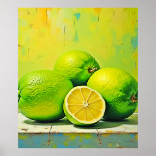 Poster Conception de la pop été brillante de Limes