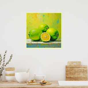 Poster Conception de la pop été brillante de Limes