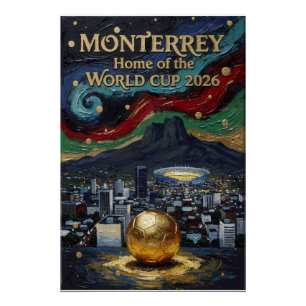 Poster Conception de la ville du stade de football artist