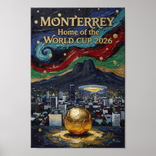 Poster Conception de la ville du stade de football artist