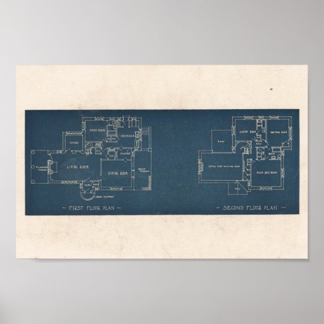 Poster Conception de maison 10A8 vintage 1927 (Devant)