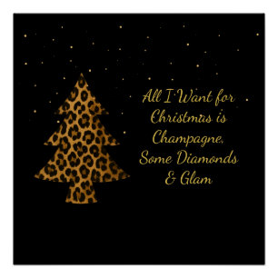 Poster Conception de Noël Chic et Glamour