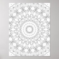Conception de page de coloriage kaléidoscope à tre