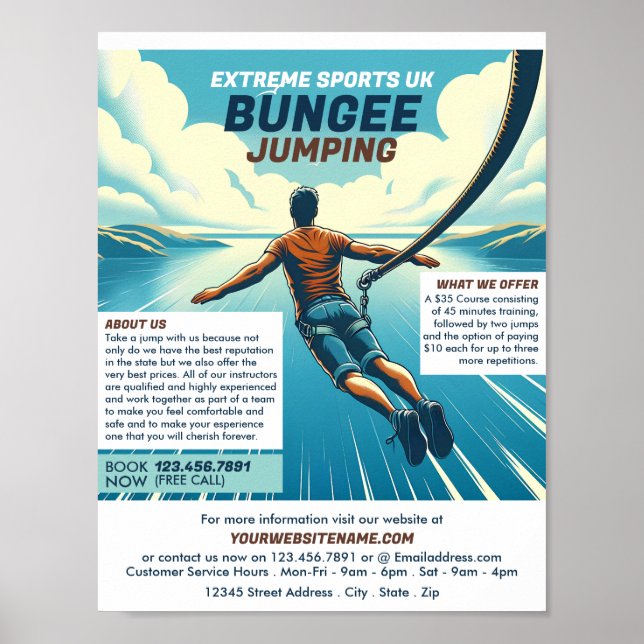 Poster Conception de pare-chocs - Bungee Jumping Course P (Devant)