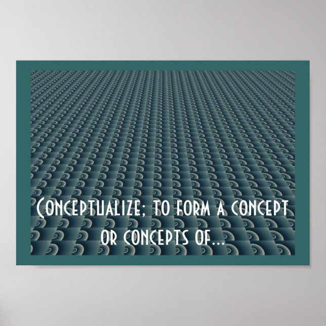 Poster Conception de pensée créative Conceptualiser (Devant)