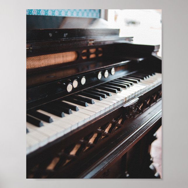 Poster Conception de piano mignonne (Devant)