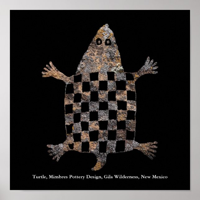 Poster Conception de poterie Mimbres (Devant)