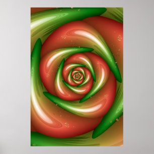 Poster Conception de Rose de cache