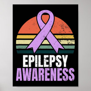 Poster Conception de sensibilisation à l'épilepsie Vintag