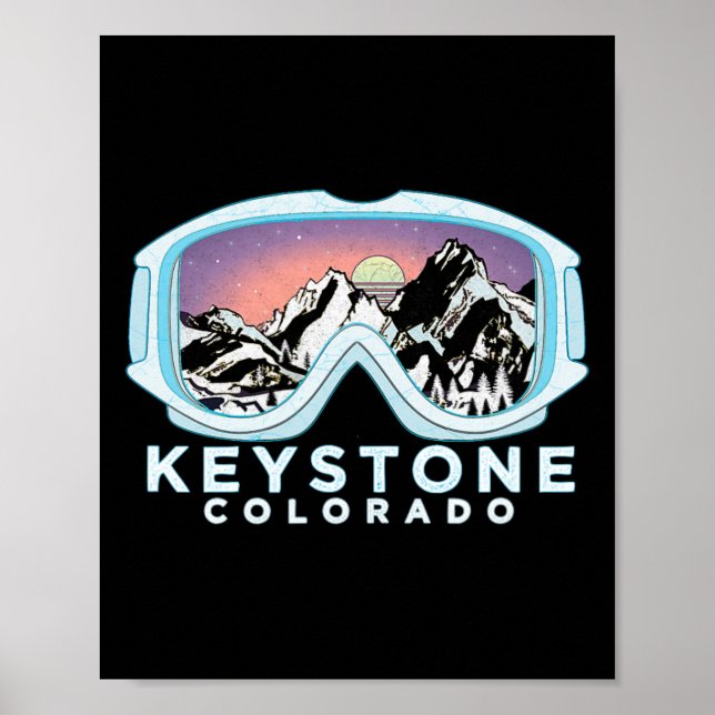 Poster Conception de ski Keystone Keystone, Co Ski Cadeau (Devant)