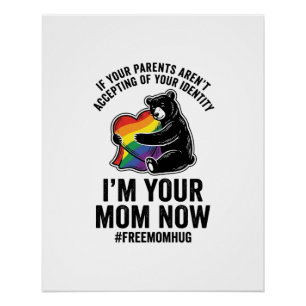 Poster Conception de T-Shirt vintage Fière Ourse Maman Gr