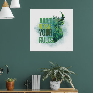 Poster Conception de taureau Rappel Motivation