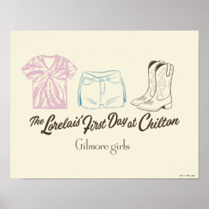 Poster Conception de tenue de Lorelai Chilton de Gilmore