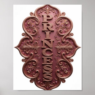 Poster Conception de texte PRINCESSE Or Snappy