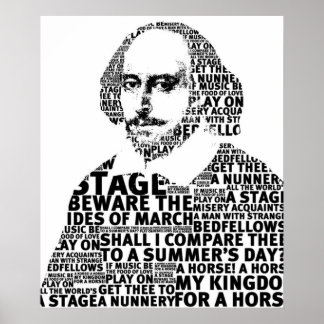 Poster Conception de texte Shakespeare