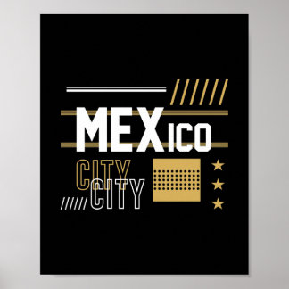 Poster Conception de typographie graphique moderne de Mex
