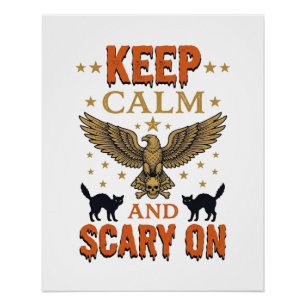 Poster Conception de vecteur Halloween vintage effrayant