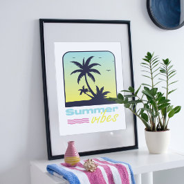 Poster Conception de vibes d'été.