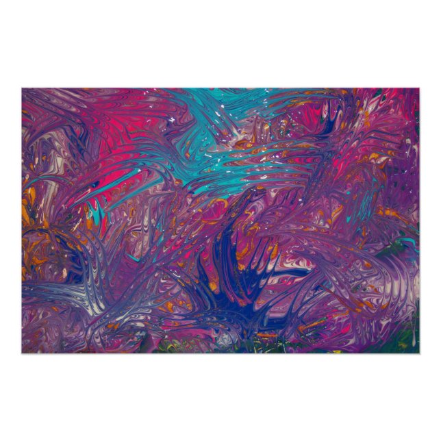 Poster Conception de vortex des couleurs (Devant)