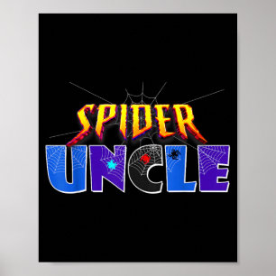 Poster Conception d'oncle araignée Fête des pères tenue a