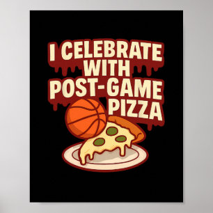 Poster Conception drôle de matériel de fan de pizza de sk
