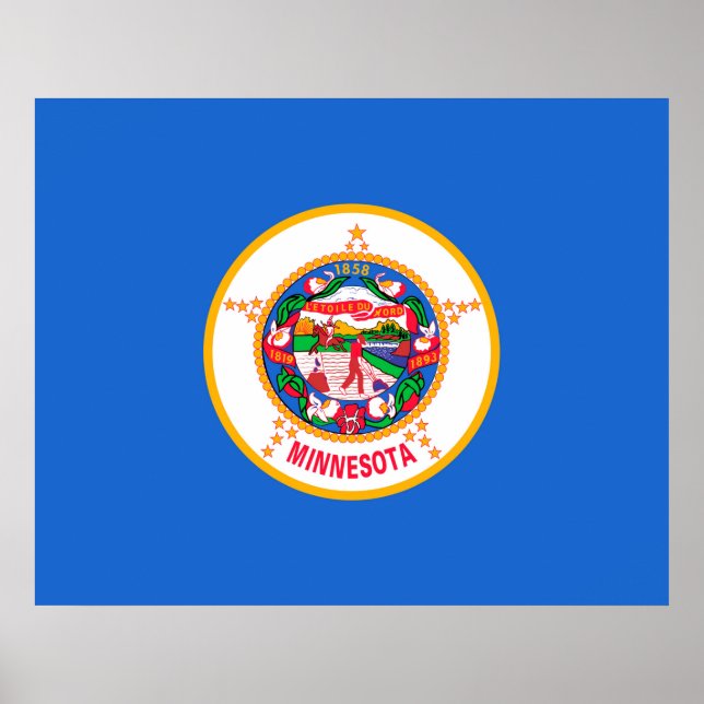 Poster Conception du drapeau de l'État du Minnesota (Devant)