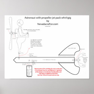 Poster Conception d'un jet-pack astronaute