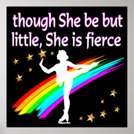 POSTER CONCEPTION ÉLÉGANTE DE SKATING FIGURE