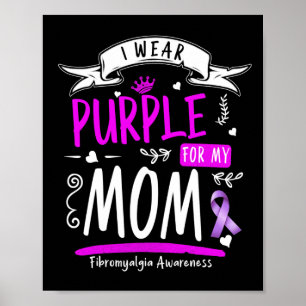 Poster Conception Fibro Je Porte Violet Pour Maman