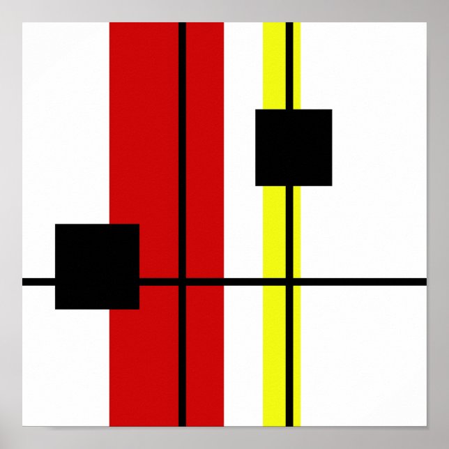 Poster Conception géométrique (Devant)