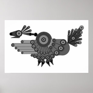 Poster Conception géométrique Peacock