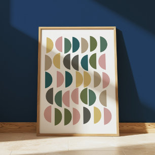 Poster Conception Géométrique Terreuse avec une Esthétiqu