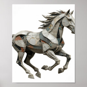 Poster Conception graphique ART ABSTRAIT Gris Cool