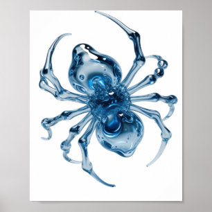 Poster Conception graphique Clean Silver WATER SPIDER