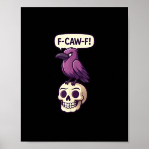 Poster Conception graphique d'humour d'Halloween crâne de
